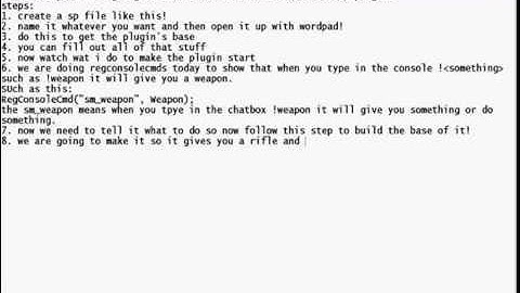 SourceMod Scripting Tutorial