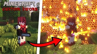 How to add a  OP Custom Sword to Minecraft in 7 Commands!