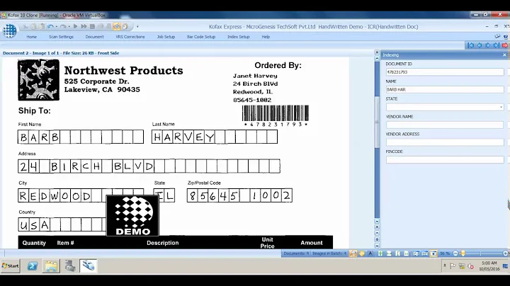 Kofax Express Demo from Microgenesis 2