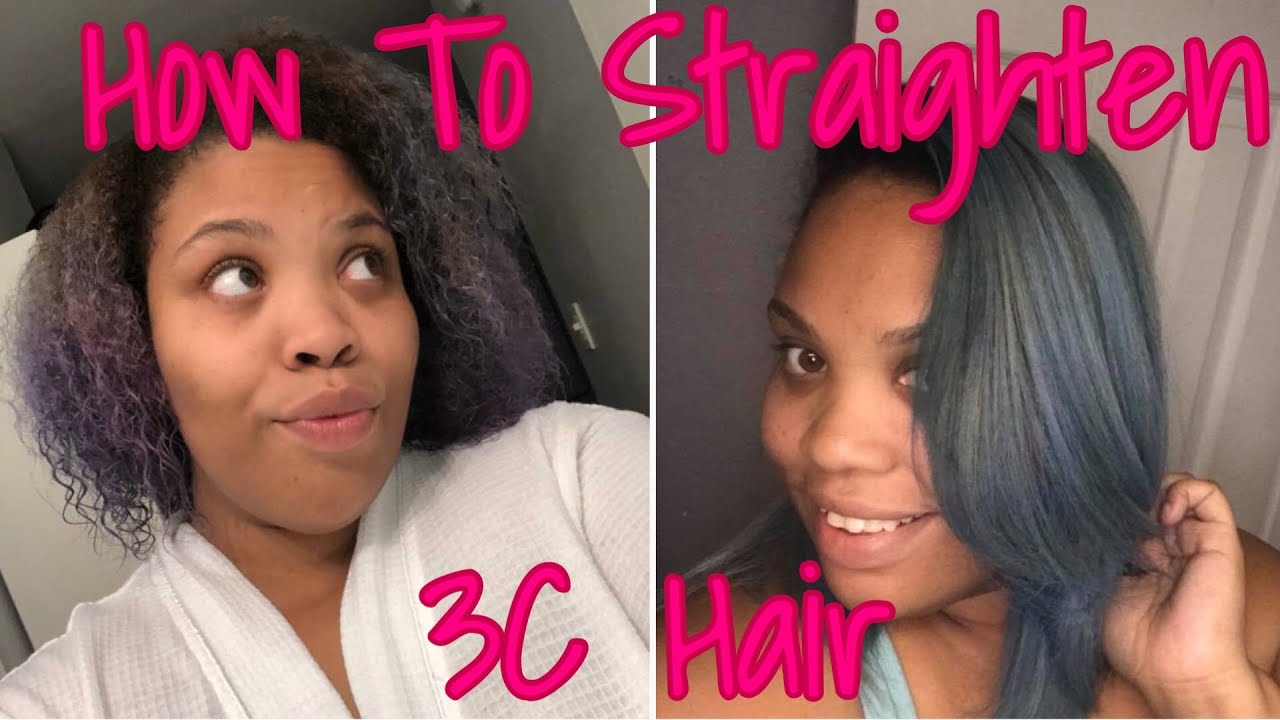 how-to-straighten-3c-4a-hair-woc-jennikoutour-youtube