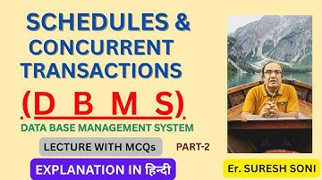 LECTURE MCQs VIDEO | CONCURRENT TRANSACTIONS | DBMS | RPSC ACP EXAM 2024 | SURESH SONI PART-2