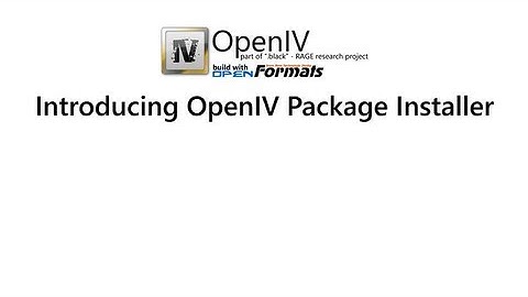 OpenIV: Package Installer [GTAIV/EfLC/MaxPayne3]