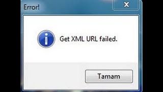 GET XML URL failed Çözümü!