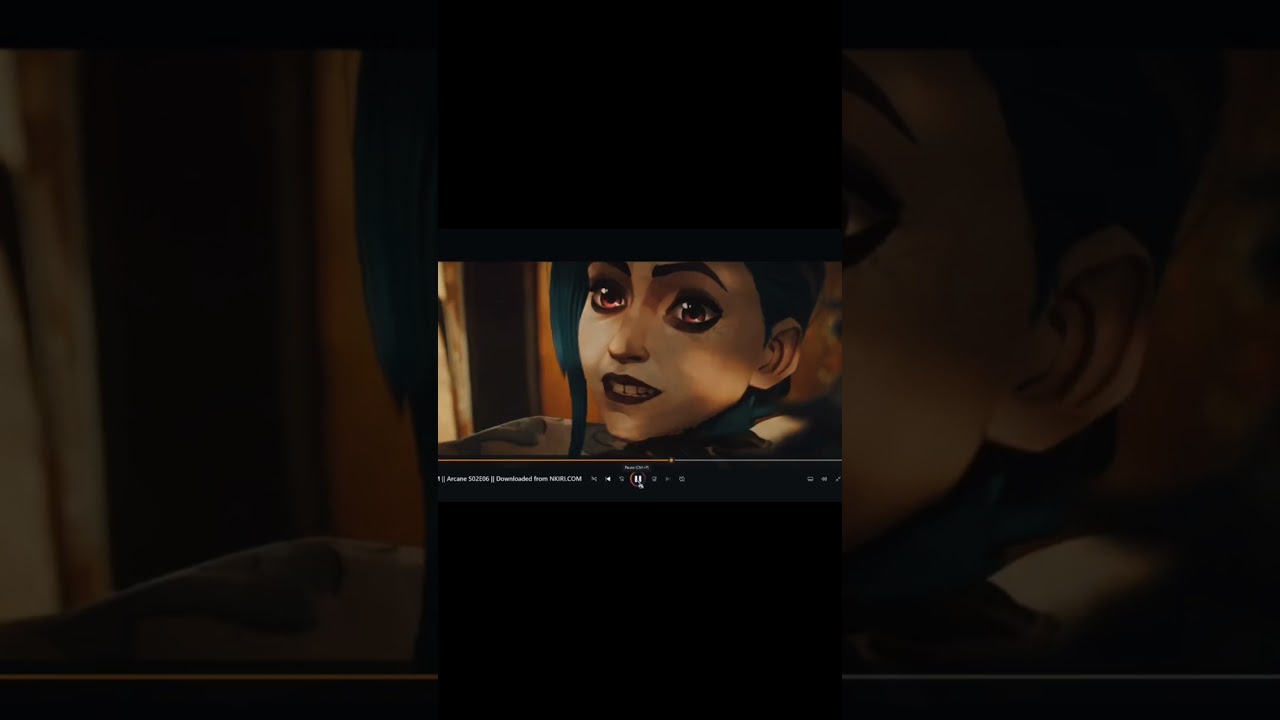 I tried remaking a short scene from arcane 🤧🫣For fun😁 #jinx #arcane #riotxarcane #edit