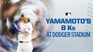 Yoshinobu Yamamoto records 8 strikeouts for the Dodgers! | 山本由伸ハイライト