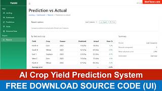 AI Crop Yield Prediction System