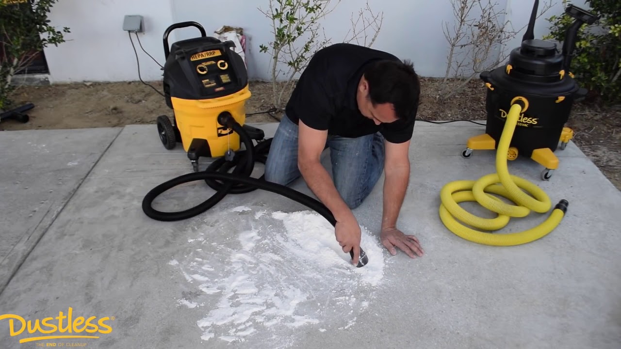 Dustless Wet + Dry Dust Extraction Vacuum Comparison with Typical Wet