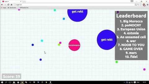 First introduction to Agar.io