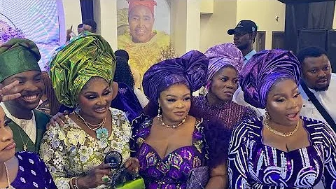 Dayo Amusa, Sindodo & Toyin Abraham Shine at the Reception Party for Mercy Aigbe’s Late Mother