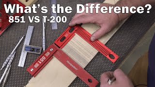 Woodworking Squares: 851 VS T200 / Woodpeckers Tools Compared To Banggood Tools