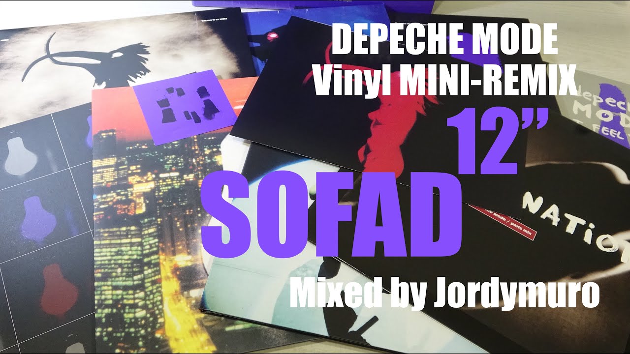 Depeche Mode SOFAD Songs Of Faith And Devotion Mini Remix 12 Singles with  TECHNICS