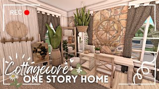  soft cottagecore one story home ꒰ build & tour ꒱ bloxburg - itapixca builds