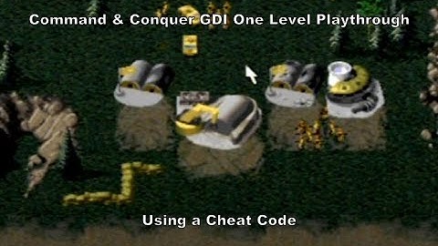 Command & Conquer GDI One Level Playthrough using a Sega Saturn Cheat Code :D #SegaSaturn #Sega