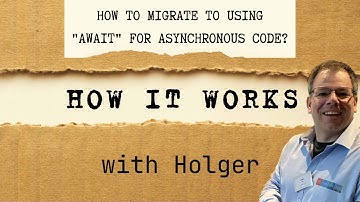 How to migrate to using "await" for asynchronous code?