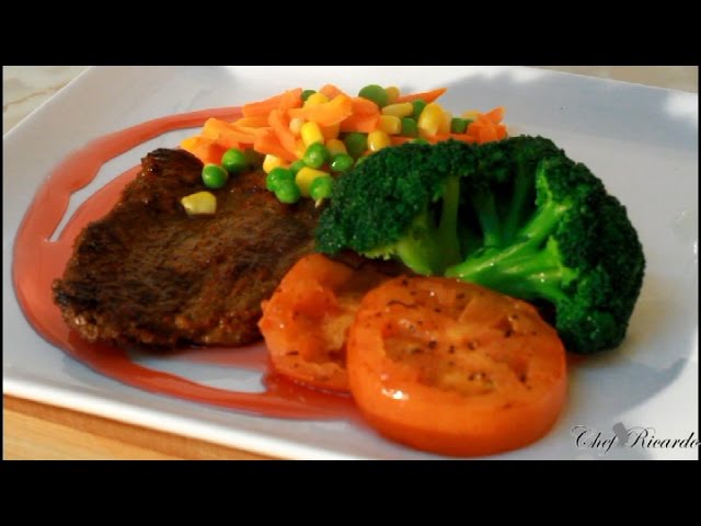 Valentines Special Dinner Steak & Vegetables Recipe | Recipes By Chef Ricardo | Chef Ricardo Cooking