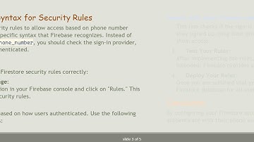 How to Set Up Firestore Security Rules for Phone Number Authentication