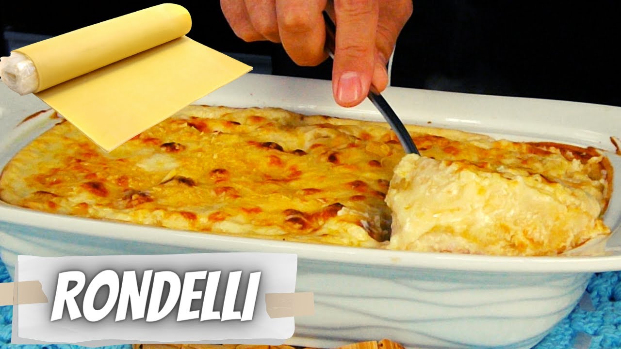 RONDELLI DE PRESUNTO E QUEIJO COM MOLHO BRANCO - Super Prático