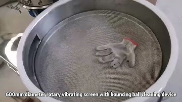 600mm Round Vibrating Sieve with Bouncing Balls Cleaning Device