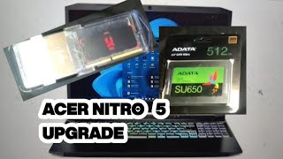 Acer Nitro 5 AN515-57, Ram to 32GB and SSD add. upgrade