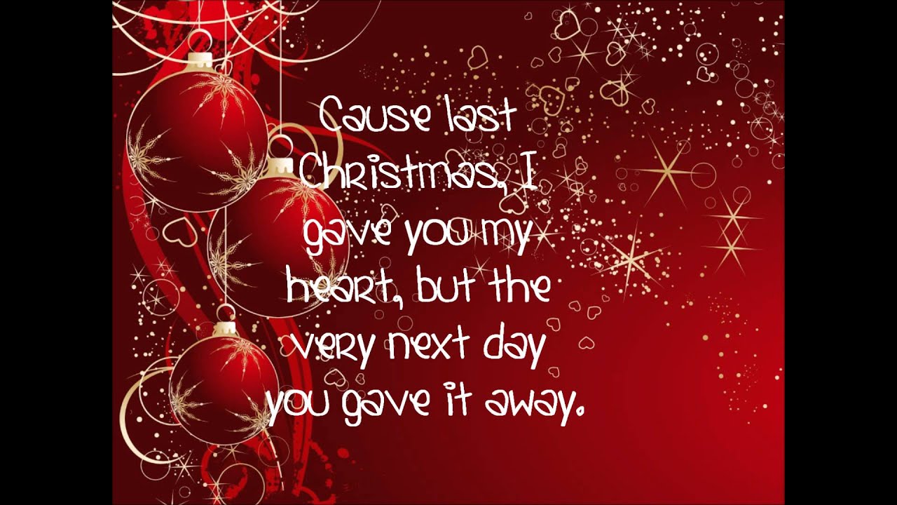 Taylor Swift Last Christmas Lyrics