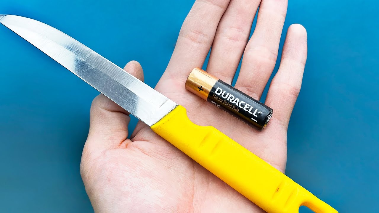 KNIFE Like Razor Sharp! Sharpen Any Knife in 1 Minute with an Old ...