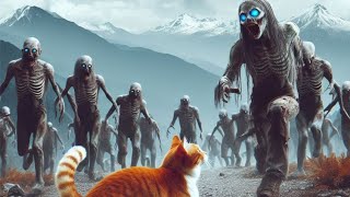 cats Vs Zombies 😰😰| cute cat 😓