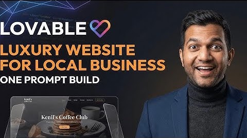 I Built a Luxury Website for Local Business with 1 Prompt (Lovable AI Tutorial)