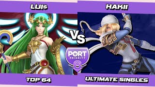 Port 6 Top 64 - Lui$ (Palutena) Vs. Hakii (Sheik) SSBU Ultimate Tournament