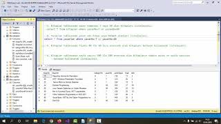 SQL And(ve), Or(veya), Between(arasında) Komutları