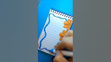 DIy Border design ideas 🥰 #diy #artandcraft #trendingshorts #art #papercrafts #border #aesthetic