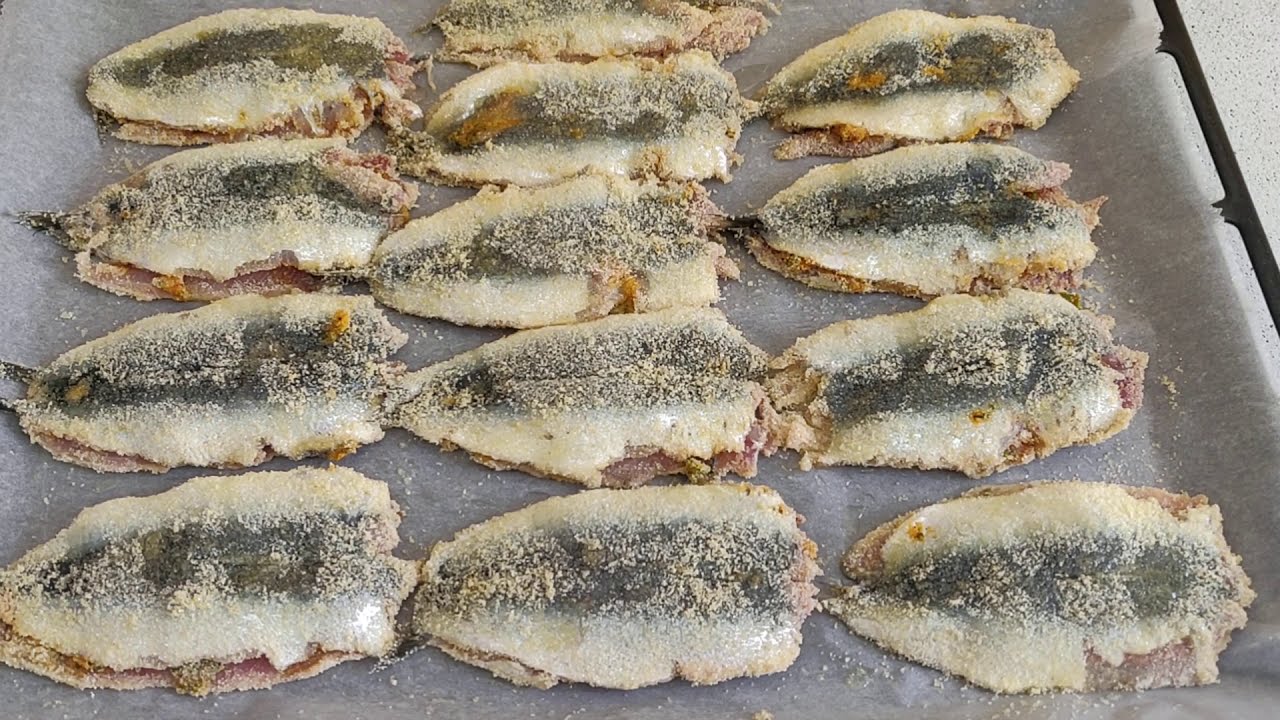 سردين في الفرن كانه مقلي 🔝😋بحشوة مختلفة خطيرة ولذيدة Sardine au four