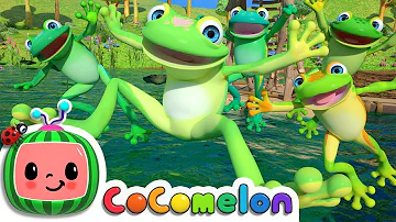 Five Little Speckled Frogs | CoComelon Nursery Rhymes & Kids Songs