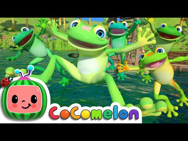 Five Little Speckled Frogs | CoComelon Nursery Rhymes u0026 Kids Songs class=