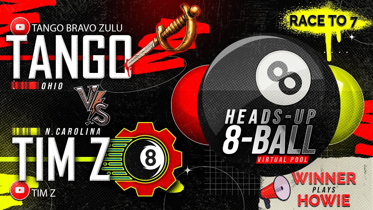 Tango ⚔ vs. 🦾 Tim Z 🔴🎱🟡 Heads-Up 8-Ball, Race to 7. - YouTube