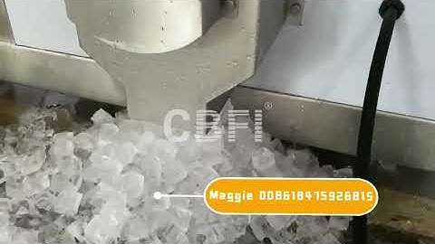 #CBFI 5 tons cube ice machine testing video