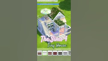 Sims 4: building a tiny house with the base game update 🌳 #sims4 #sims4house #sims4build