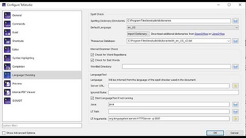 Configuring the spell checker in Latex | texstudio | dictionary in latex | cwl format