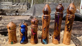 Woodturning - Peppermill Extravaganza