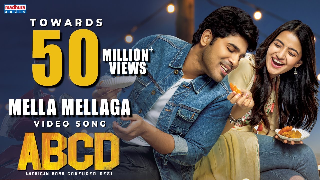 Mella Mellaga Full Video Song  ABCD Movie Songs  Allu Sirish  Rukshar Dhillon  Sid Sriram