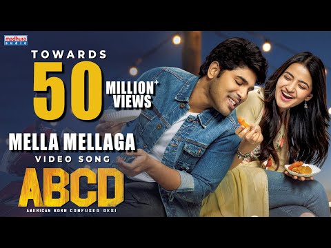 Mella Mellaga Full Video Song | ABCD Movie Songs | Allu Sirish , Rukshar Dhillon ,Sid Sriram,judah s