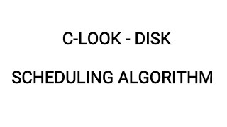 Full C-LOOK disk scheduling algorithm Update