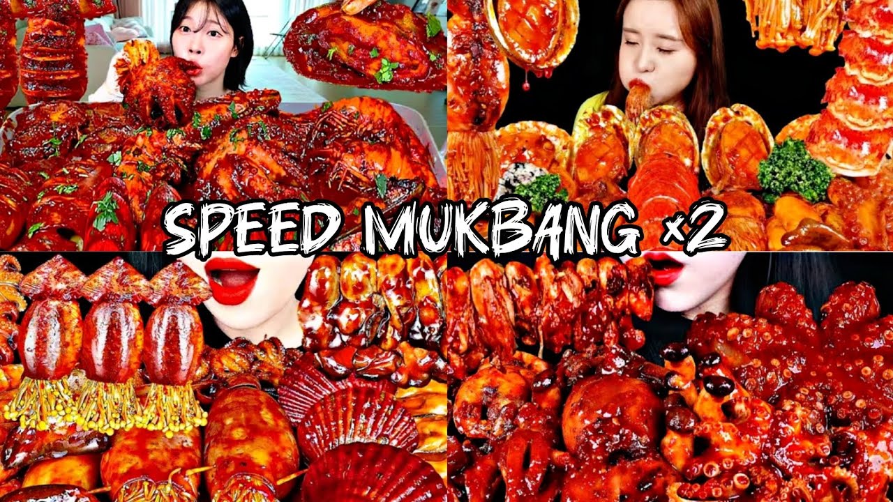 🔥🥵SPICY SEAFOOD BOIL🌶️🦐 | KOREAN MUKBANG | ASMR COMPILATION |ASMR SPEED ×2