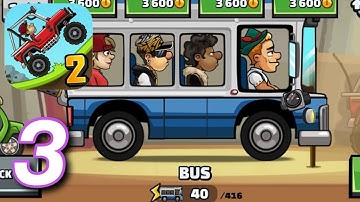 Hill Climb Racing 2 - Gameplay Walkthrough Part 3 - Bus (iOS,Android)