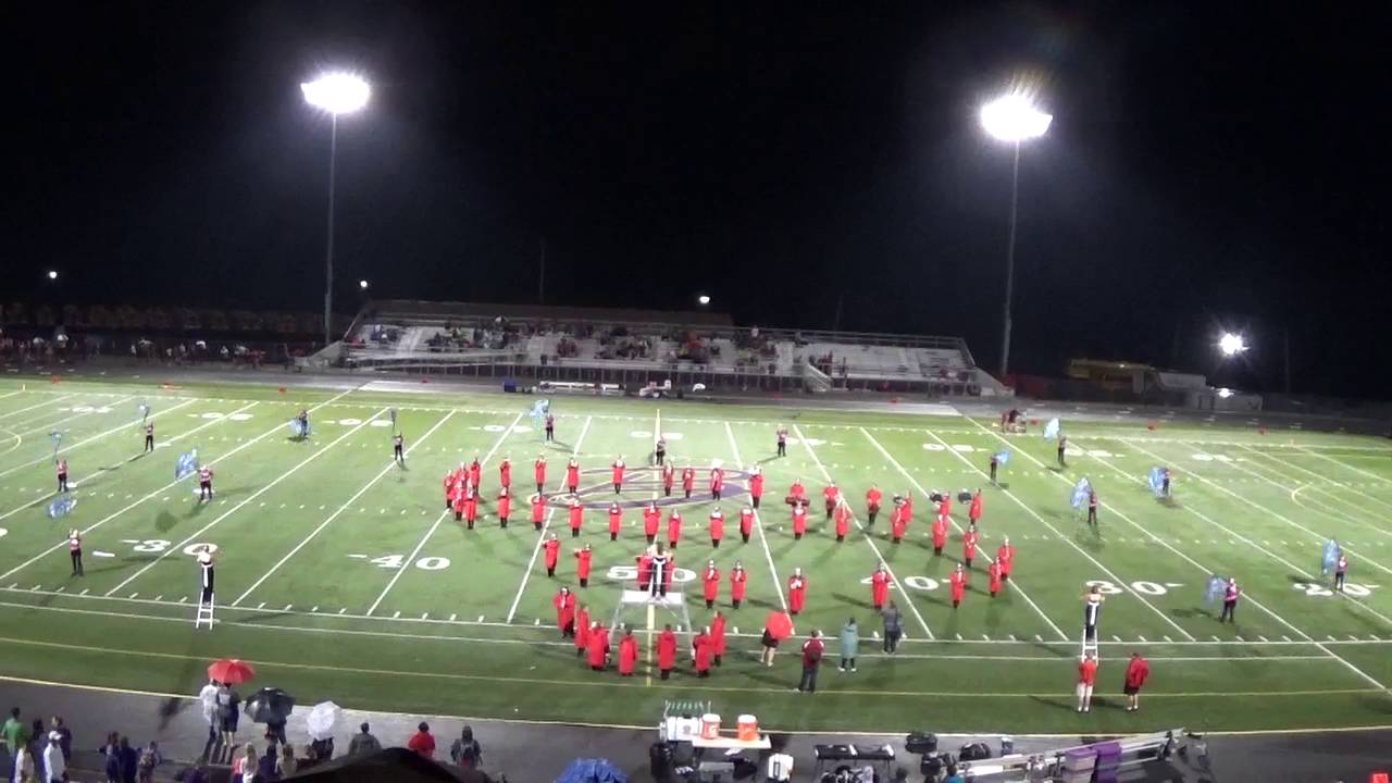 9-8-16 Tecumseh Marching Arrows perform Tommy during halftime at Bellbrook