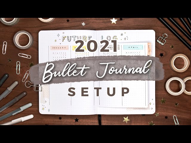 2020-2021 schoolyear bullet journal set-up