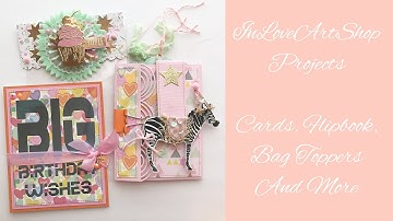 InLoveArtShop Projects | Cards, Flipbook, Bag Toppers and More