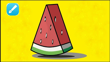 Flat Design Vector Watermelon Illustration Tutorial|Infinite Design|Beginners