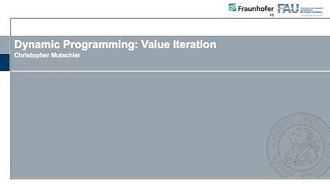 2.02 Dynamic Programming: Value Iteration