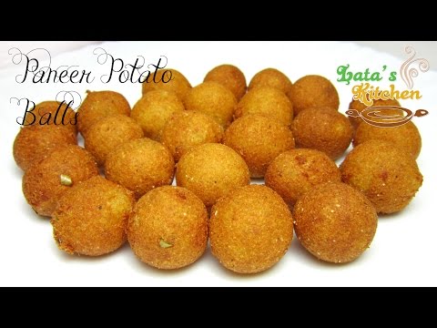 paneer-potato-balls-recipe---indian-vegetarian-snack-video-in-hindi---lata's-kitchen