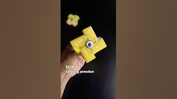 Diy membuat gangsing pemadam modif lampu disco #creative #gangsing #penghapus #toys